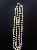 8.5” Double String Vintage Simulated Pearl Necklace