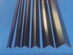 PLASTIC ANGLE CORNER TRIM RIGID COVER STRIP 90 DEGREE BLACK 1 METRE 7mm-100mm