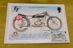 VINTAGE ISLE OF MAN TT TOURIST TROPHY 1907-1987 POST CARD 1939 BMW 500 cc # 49 