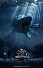 JURASSIC WORLD MOVIE POSTER 2 Sided ORIGINAL RARE Version C 27x40 CHRIS PRATT 