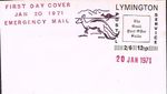 1971 postal strike LYMINGTON POSTAL SERVICE cover
