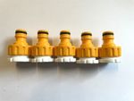 Hozelock Tap Connector 3/4 tap thread. Includes 1/2 inch adaptor x 5 per set
