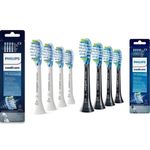 4/8 Pack White Black Philips Sonicare C3 Premium Defence Sonic Toothbrush Heads