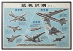 Original 1965 Vietnam War Air Identification Poster – Chinese Military Aviation