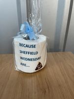 Novelty Toilet Loo Roll Sheffield Wednesday  Football Joke Dad Son humour gift