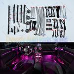 256 Colors Air Vent LED Ambient Light Atmosphere Lamp For Audi A3 S3 2013-2017