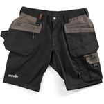 Scruffs Worker Plus Work Shorts Black - Multiple Pockets Cargo Short 28-40