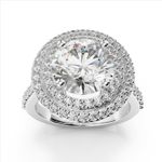 1.80 Ct Lab Grown Diamond Engagement Ring 14K White Gold Solitaire Size 6, 7, 8