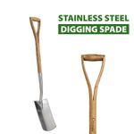 High-quality Stainless Steel Square Spade 102cm with Wooden Handle
