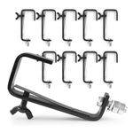 BeamZ BC50B G-Clamps 10 Pack 50mm Truss Light Hooks 50kg Max Load
