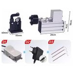 Portable Fishing Rod Winding Machine Epoxy Resin Rotating Gluing Tools W/ Switch