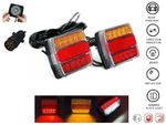 Magnetic LED Rear Tail Lights Board Trailer Towing Lightboard 5 Functions E-Mark