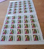 New 50 x Christmas Barcoded Self Adhesive Postage 2nd Second Class Stamps Sheet