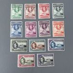 1938-1941 King George VI Gold Coast Christianborg Castle stamp set - MLH