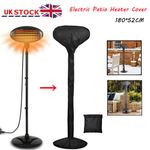 Electric Patio Heater Cover Protector Polyester Garden Outdoor Waterproof Black