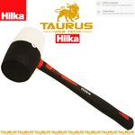 32oz HILKA Double Faced Rubber Mallet DIY White & Black Head FIBREGLASS Shaft UK