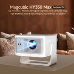 Magcubic HY350 Max Projector 8K 1080P Native Auto Focus WiFi6 Android 14 900ANSI