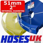 51mm Layflat Hose PVC Water Discharge Irrigation Pipe 2" Flexible Flat Hose