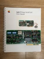 Apple II Super Serial Card A2B0040 + User Manual & Reference Card Vintage