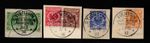 GERMAN P.O.'s IN CHINA 1886-1901 5pf (2) - 50pf , ON PIECES, TIENTSIN 1897 CDS's