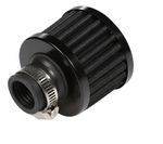 Black Crankcase Breather Filter 15mm Neck Rocker Cover Engine Oil Vent