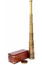 MARITIME BRASS ANTIQUE VINTAGE 20" VICTORIAN MARINE TELESCOPE SPYGLASS GIFT