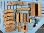 Vintage BRIO Wooden Railway from the 1970s/ 1980s Rare Pieces 46 Piece Train Set