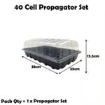 Propagator Set x 1 Lid , Seed Tray NO HOLES, 40 Cell Inserts Full Size