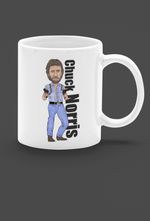 Chuck Norris Mug Gift - Cartoon Graphic Art Mug for Tea and Coffee Lovers