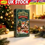 24-Day 2D Mini Christmas Brick Ornament Advent Calendar Countdown Gift