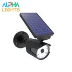 Solar Motion Sensor Spotlight Outdoor Waterproof LED Security Light 25ft Range