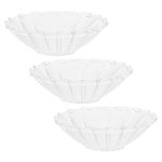 Transparent Glass Wax Catcher Rings Reusable Drip Tray for Candlestick Holders