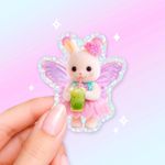 Sylvanian Families Calico Critter Fairy Matcha Glitter Sticker