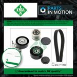 Drive Belt Kit fits AUDI A4 B8 2.0D 07 to 15 Set INA 038903315AD 038903315AG New