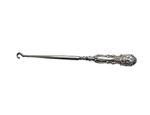 Antique Button Hook wth Lion Head Solid Silver Handle Hallmarked Birmingham 1910