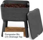 3-Tray Worm Composter Bin with Drainage Tap Wormery Vermicomposting System