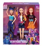 3PCS Kpop Demon Hunters Dolls Figure Cosplay Collectible Moveable Joint