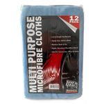 Multi-Purpose Microfibre Cloths - Pack of 12 - Lint Free - Martin Cox MOGG8-12PK