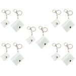 5 PCS Pocket Photo Album Mini Keyring Photobook Keychain Books Memory