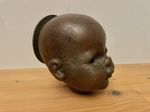 Doll’s Head Mold Steampunk , Mid Century, Bronze/Cast ,Industrial