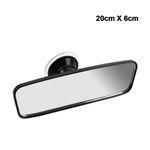 Rear View Mirror Glass Suction Cup Learner Driver Stick On  200x60 mm Interior