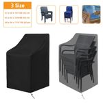 Stacking Chair Cover Waterproof Outdoor Garden Patio Furniture Seat Heavy Duty