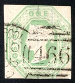 QV USED 1/ GREEN EMBOSSED.