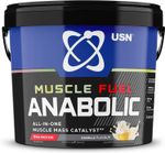 USN Muscle Fuel Anabolic All-In-One Muscle Mass Gainer, Vanilla Flavour - 4kg, 5