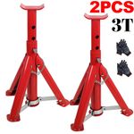 2PCS 3 Ton Axle Stand Lifting Capacity Stand Heavy Duty Car Caravan Floor Jack