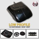 Winglet Motorised Roof Vent Black 12V Pet Motorhome Extractor Fan Van Caravan