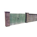6ft DRESSED STONE WALL & GATES CARD KIT- OO GAUGE HORNBY MODEL RAILWAY