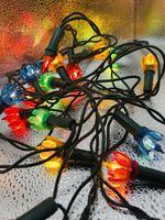 20 Working, Vintage Christmas Tulips Lights, 