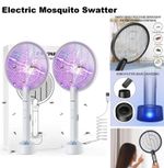 4000V Electric Rechargeable Swatter Mosquito Fly Killer and Bug Zapper Racket UK