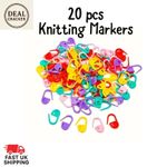 20x Knitting / Crochet... Locking Stitch  Sewing  / Row markers plastic